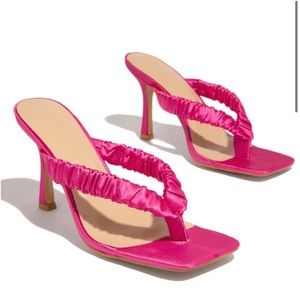 Hot pink sandals